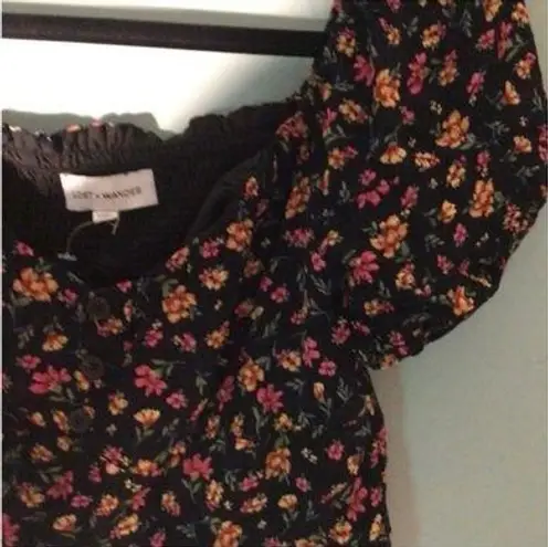 Lost + Wander • Party Til Dawn Top•Black Floral•Small•