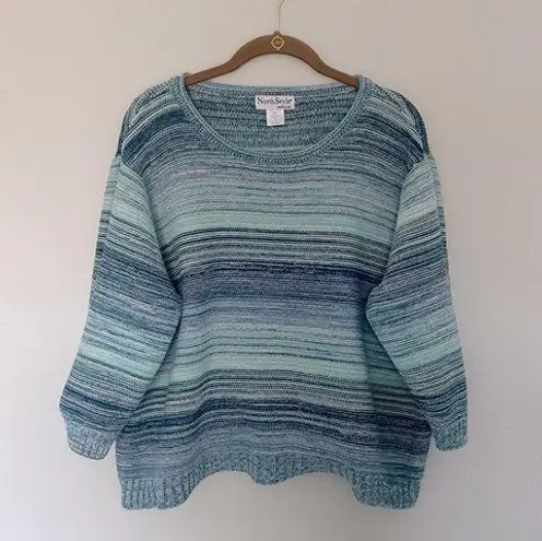 Vintage Blue 90s  Sweater Chunky & Cozy Knit