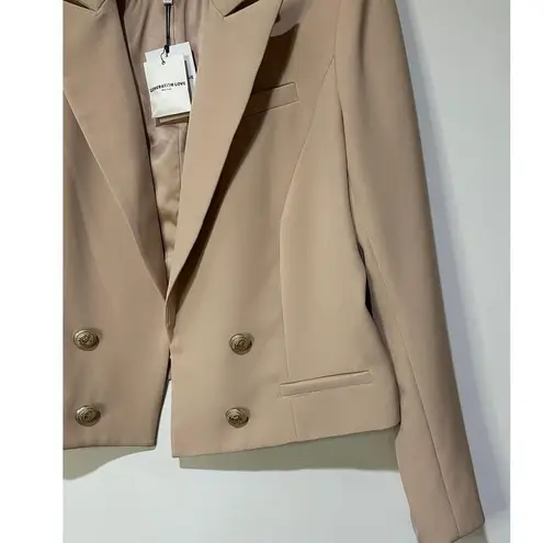 Generation Love Penn Crepe Cropped Blazer Latte Size XXL NWT