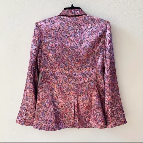 Cinq à Sept Cinq a Sept Estelle Paisley Satin Blazer