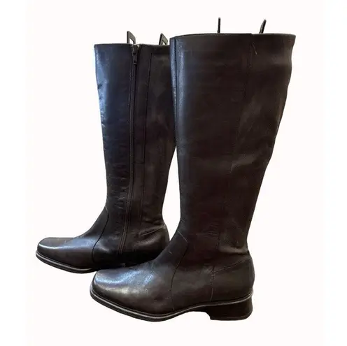 Andrew Gellar Voyage Womens Brown leather below knee boots shoes 8M SKU 6659 Size 8