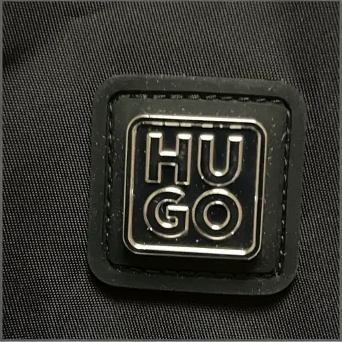 Hugo Boss Women’s Zip Up Oversized Fit Bomber Jacket Black Color Size M