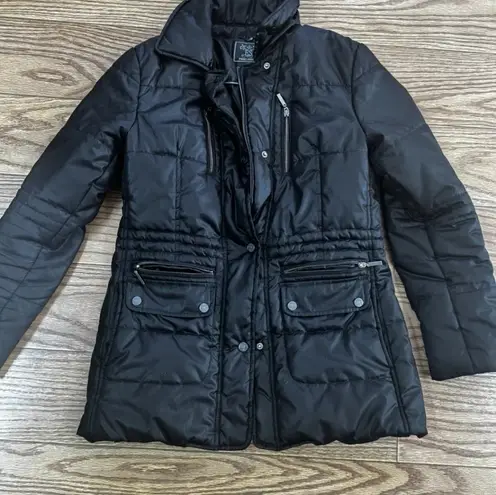 Fleet Street Womens Winter Coat Jacket Black Small