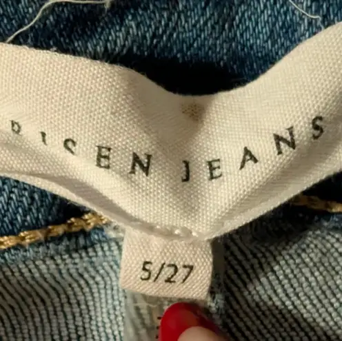 Risen Los Angeles Bleach Wash Straight Jeans | Size 5/27 Artsy Street Casual Blue