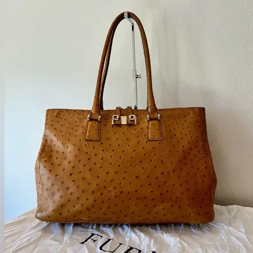 Furla Exclusively For Saks Fifth Avenue Ostrich Bag - Large