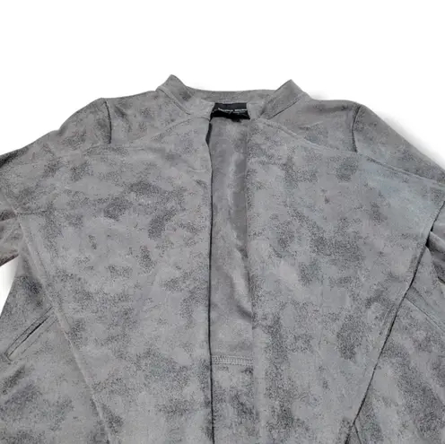 Rebecca Elliot Jacket Size Medium MD Cardigan Sweater High Low Jacket Fuax Suede Jacket Women's Jacket Gray