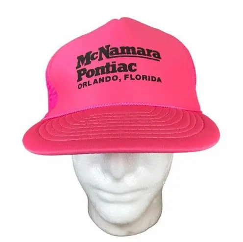 Nissin Vintage Barbie Pink McNamara Pontiac Hat Snapback One Size