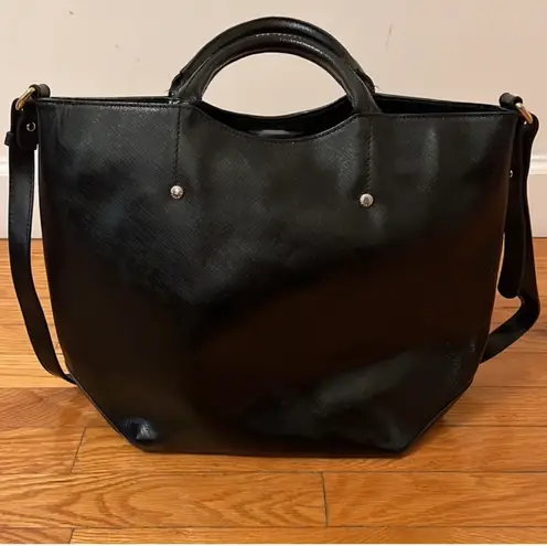 Furla Black Leather Alissa Tote