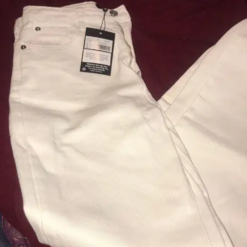 Missguided White Riot Denim Jogger Jeans