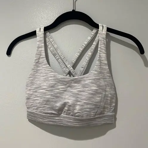 Lululemon  Energy Bra Size 4 Gray Medium Support