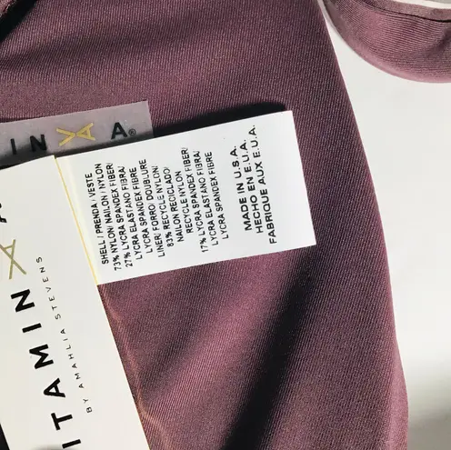 Vitamin A Reversible Bikini Top Talia Cigar Strip