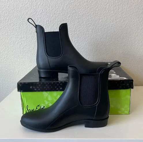 Sam Edelman Tinsley Rubber Chelsea Boots in Black Matte Size 6