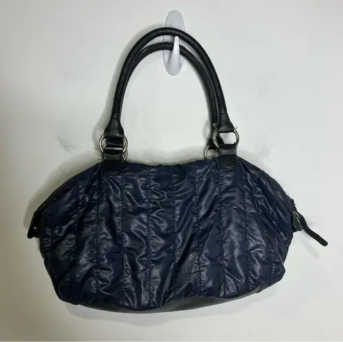 LP/LP quilted puffer purse navy blue 14” x 8.5” x 4” Black