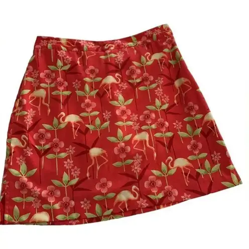 EP Pro Flamingo Golf Skort Size 6 Red