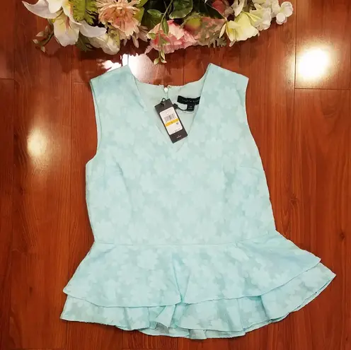 Tommy Hilfiger Aqua Pendulum Blouse Size Small - Image 2