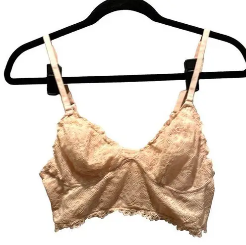 Free Press Nude Lace Bralette Size Medium