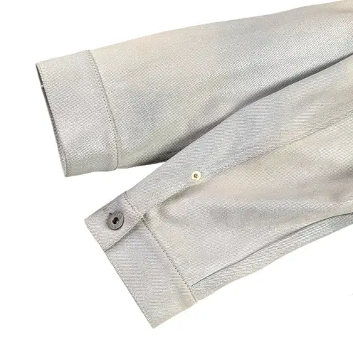 Ralph Lauren Purple Label Metallic Cropped Jacket Italy EUC Large F263