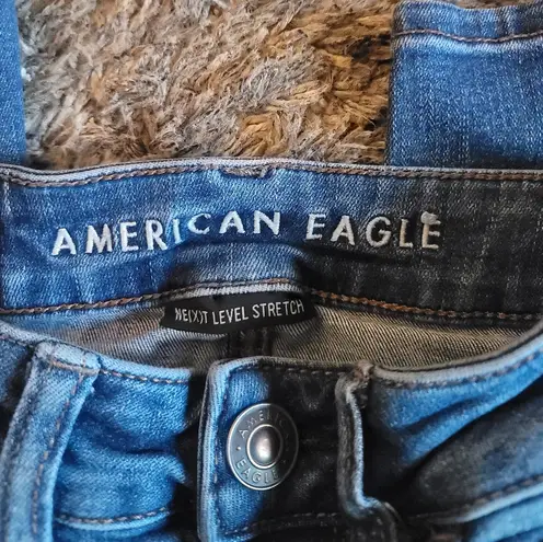 American Eagle  AEO Next Level Stretch Distressed Hi Rise Jeggings XShort 00