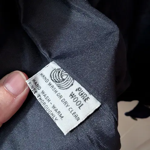 Vintage Norm Thompson Wool Knit Quilt Lined Cardigan Jacket Womens Blue Size undefined