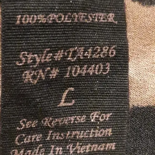 Bluetique Animal Print Tank Top Large