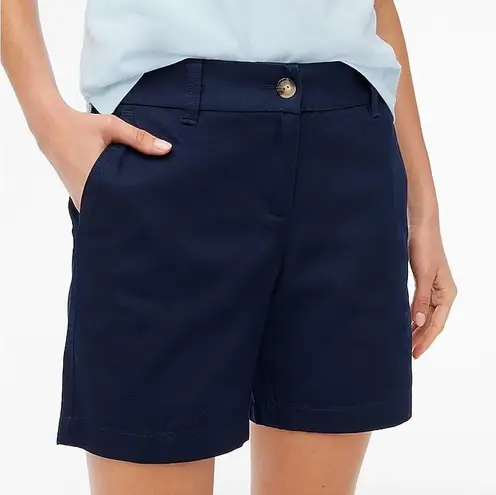 J Crew Factory 7” Inseam Shorts 100% Cotton Navy Blue Sz 40” (Sz16) NWT