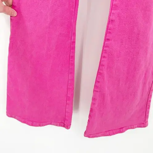 Edikted  Womens Barbiecore Y2K Retro Kira Hip Cutout Flare Pants Size XS Pink