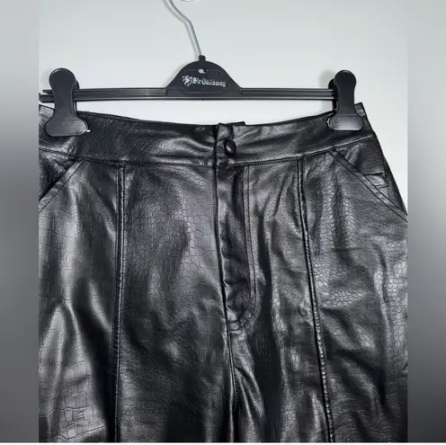 Maniere De Voir Vegan Croc Broken Heart Trousers/ US 6