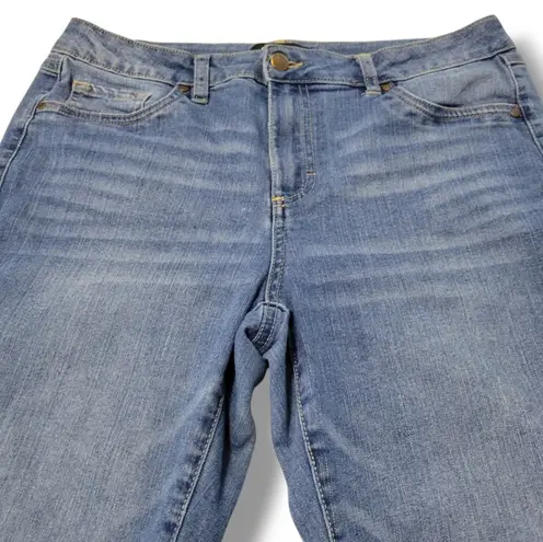 D. Jeans Size 8 W32"xL16.5" Capri Jeans Capris Capri Pants Stretch Blue Denim Pants Women's