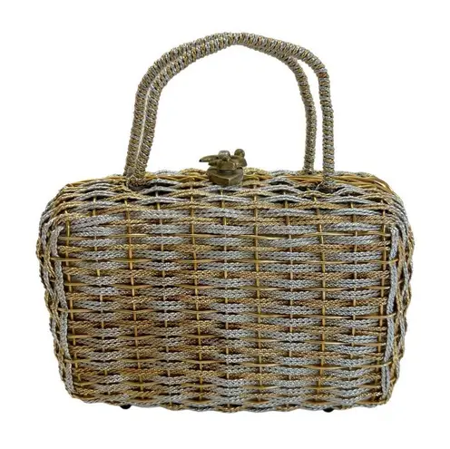KORET Vintage 60’s Gold & Silver Woven Metal Handbag