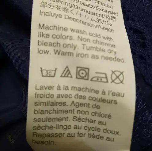 Point Sur Long Sleeve Blouse Size Small Blue