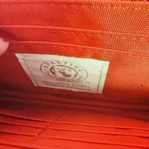 Spartina 449 SPARTINA Daufuskie Island Wristlet, Black Tan Geometric Design