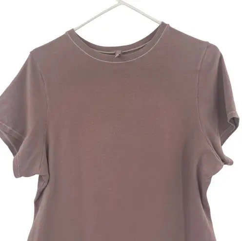 SKIMS T-Shirt Cotton Bodysuit Short Sleeve Thong Stretch Size 3X Plus Size