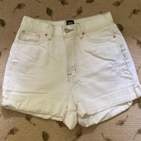 BDG White High-Waisted Shorts