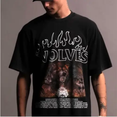 Darc Sport “Cerberus” Premium Oversized Tee – Vintage Black – Size L – NWT Size L