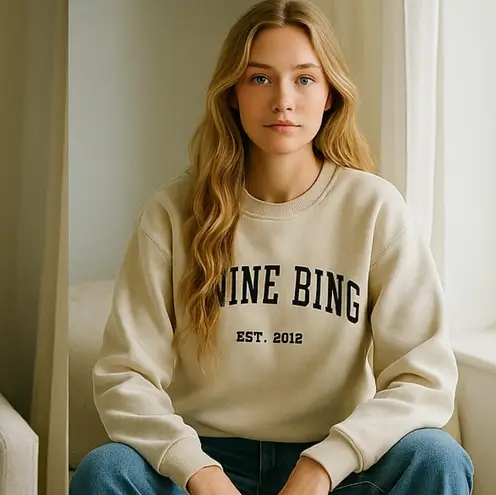 Anine Bing Dylan University Logo Sweatshirt Large 100% Cotton F268 - Image 5