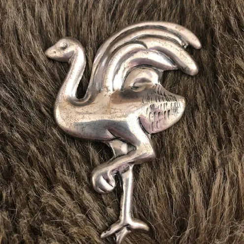 Rare 1940s Aguilar for Coro Mexican silver brooch