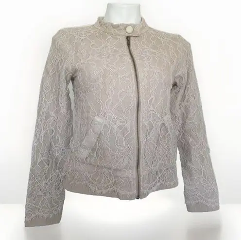 Planet Blue BLUE LIFE by Lace blazer Jacket XSMALL Beige Bohemian DRESS NEW