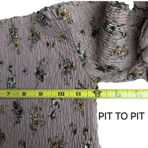 Lime Lush Floral Print Off the Shoulder Mini Dress Dusty Rose Size SMALL New