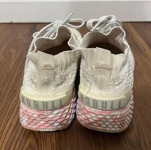 Nobull  White Wild Rose Allday Knit Sneakers Size 7.5 US $159