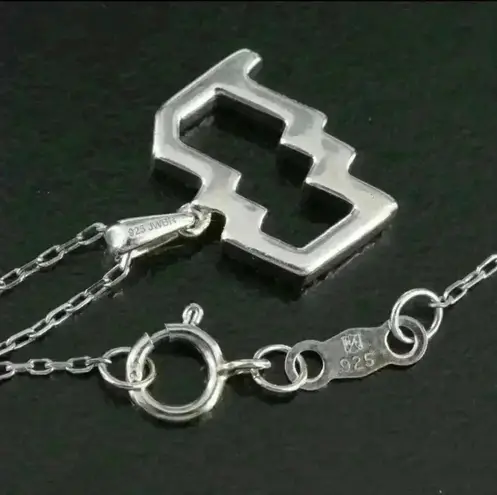 Zales Diamond & Sterling Silver Aquarius Zodiac Sign Pendant