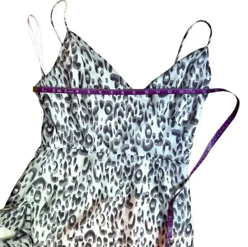 superdown Revolve  Kina Leopard print Mini Dress White black gray Small