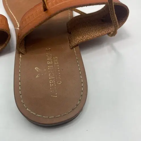 American Eagle  Outfitters AE Tan Ankle Tie Sandals