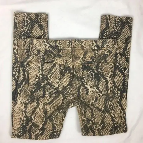 DL1961  Emma Brown Snake Python Animal Print Jeans 27