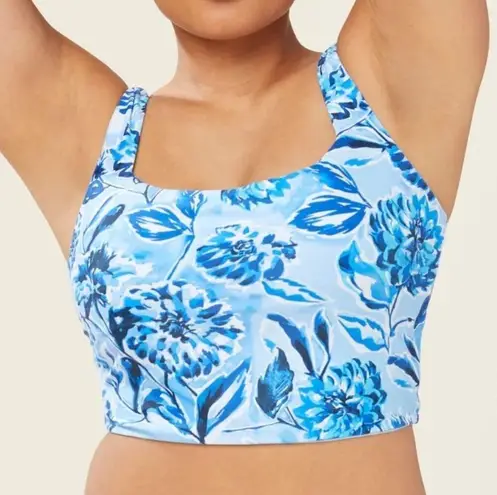 ANDIE  Swim The Siren Tank Top in Bluf Blue Floral NWT Size Small