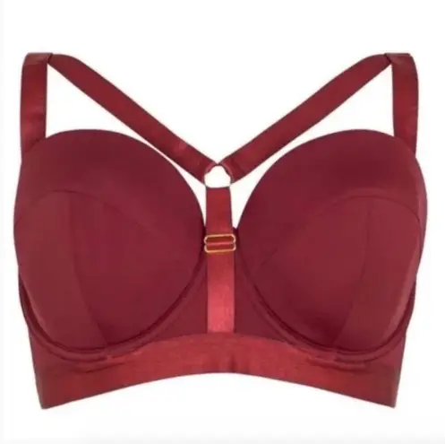 Gabi Fresh Wine Strappy Bra Red Size undefined
