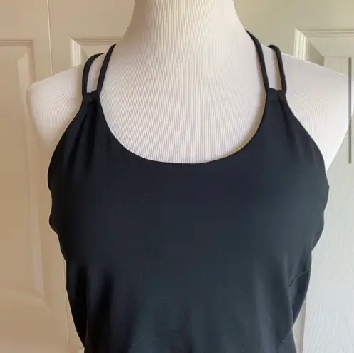 CAbi Black Power Workout Stretch Strappy Yoga Tank Top