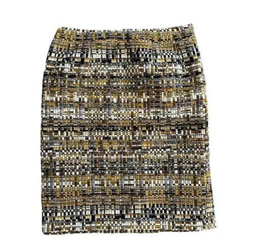 J. McLaughlin  Boucle Tweed Pencil Skirt - 0