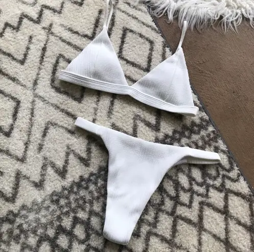 White Bikini Set Size M