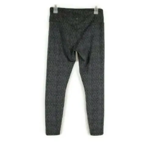 Prana Charcoal Print Leggings Hight Waisted Size M Gray