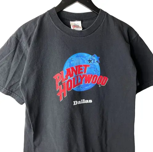 Planet Hollywood Vintage Dallas T Shirt Small S Black Graphic Tee